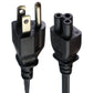 Linetek 125V-7A (3-Foot) 3-Prong AC Power Cord Cable - Black Cell Phone - Cables & Adapters Linetek - Simple Cell Bulk Wholesale Pricing - USA Seller