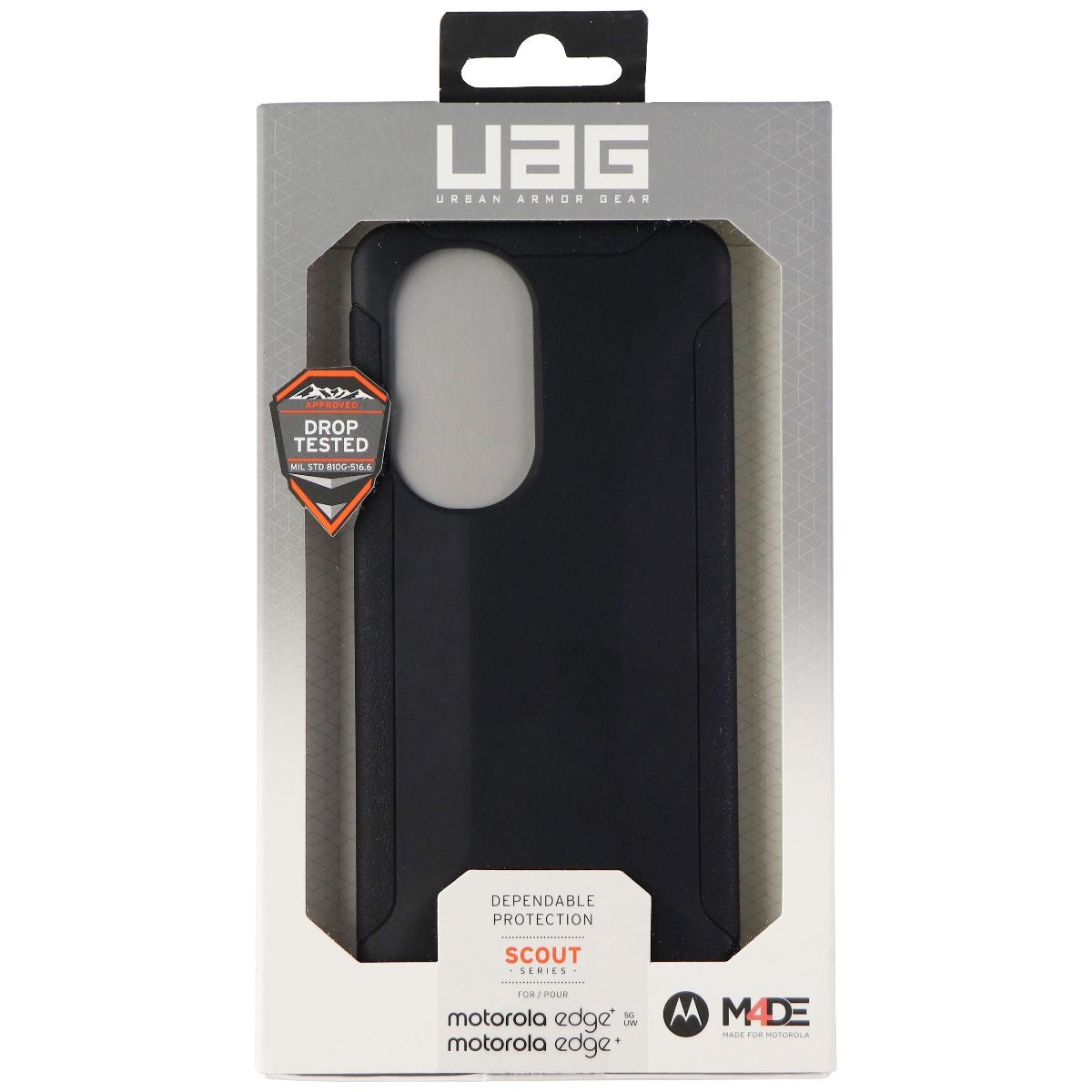 UAG Scout Series Flexible Case for Motorola Edge+ and Edge+ 5G UW - Black Cell Phone - Cases, Covers & Skins Urban Armor Gear    - Simple Cell Bulk Wholesale Pricing - USA Seller