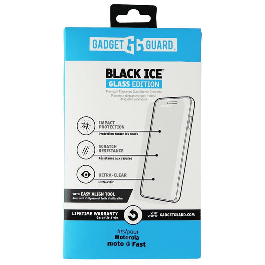 Gadget Guard Black Ice Edition Tempered Glass for Motorola Moto G Fast - Clear Cell Phone - Screen Protectors Gadget Guard    - Simple Cell Bulk Wholesale Pricing - USA Seller