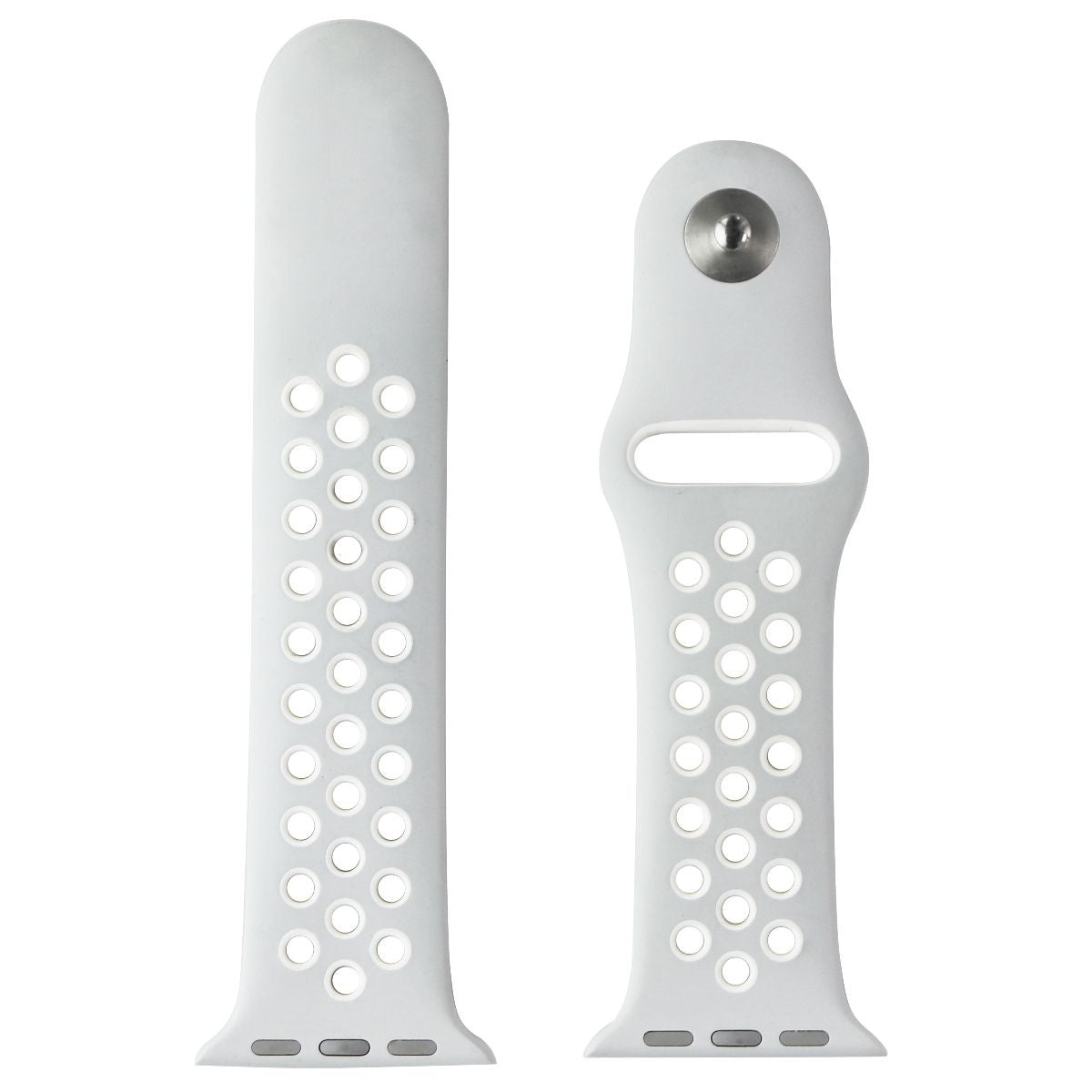 Apple 38mm Nike Band for Apple Watch 38/40/41mm - Pure Platinum/White (S/M Only) Smart Watch Accessories - Watch Bands Apple    - Simple Cell Bulk Wholesale Pricing - USA Seller