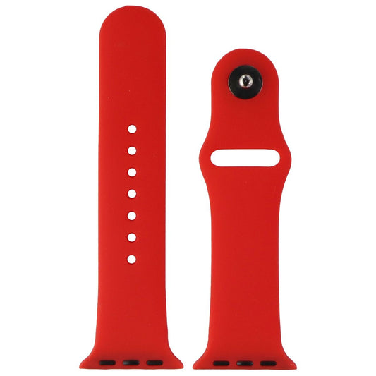 Silicone Watch Band for Apple Watch 38mm/40mm Cases - Red - Small Smart Watch Accessories - Watch Bands Unbranded    - Simple Cell Bulk Wholesale Pricing - USA Seller