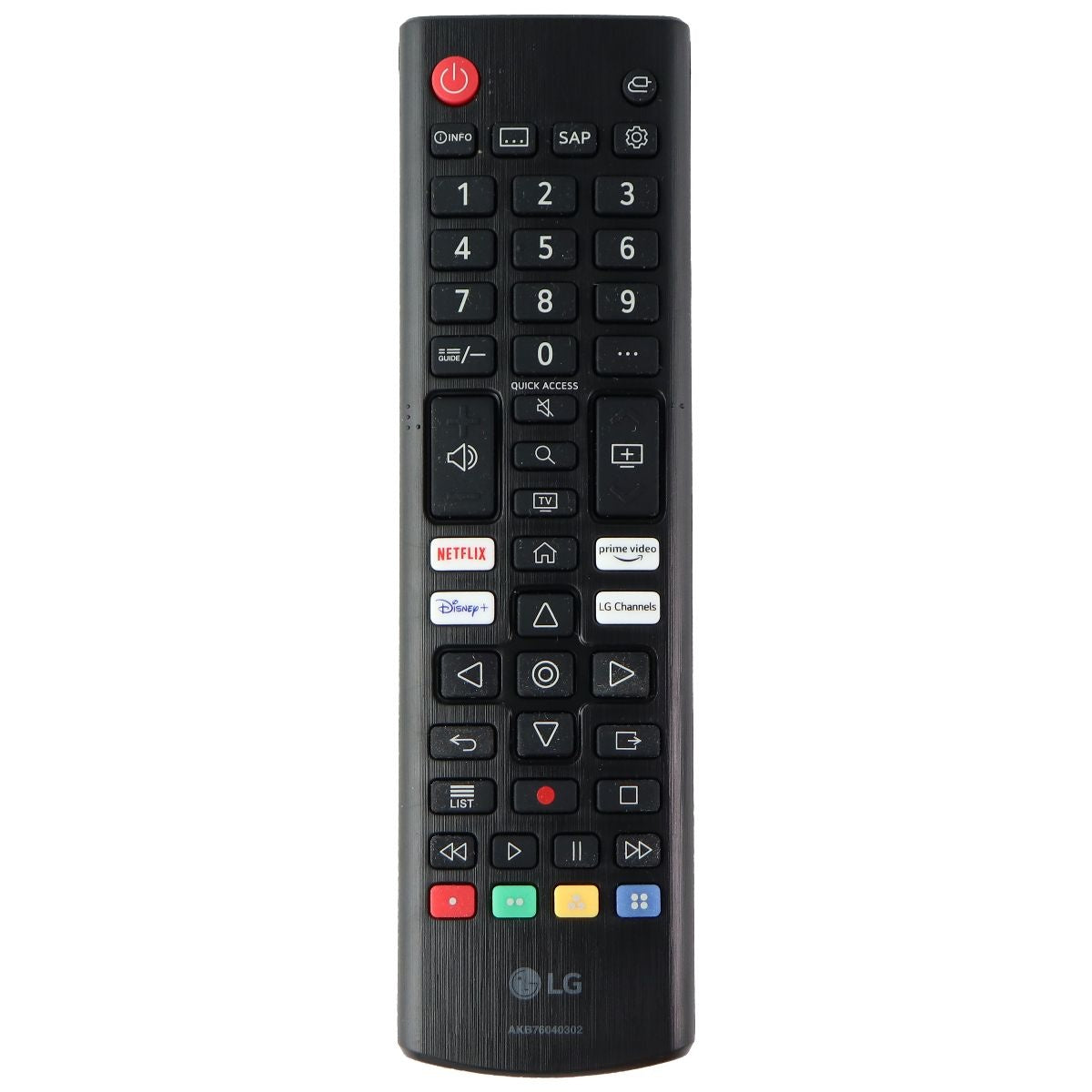 LG OEM Remote Control for Select LG TVs - Black (AKB76040302) TV, Video & Audio Accessories - Remote Controls LG    - Simple Cell Bulk Wholesale Pricing - USA Seller