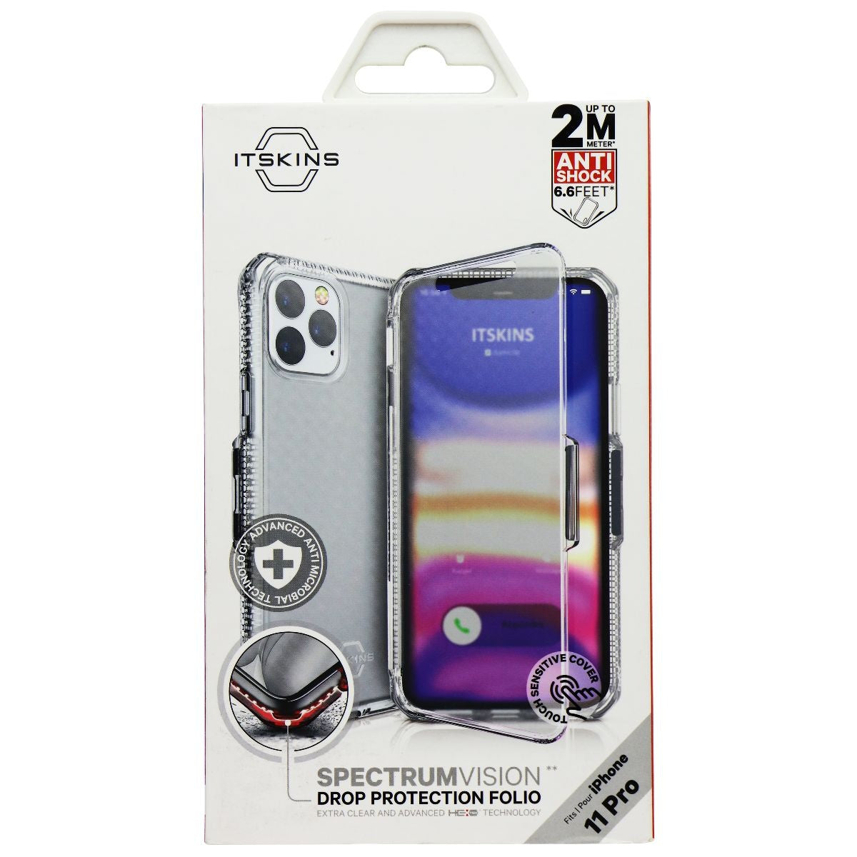 ITSKINS Spectrum Vision Clear Phone Case for iPhone 11 Pro - Transparent Cell Phone - Cases, Covers & Skins ITSKINS - Simple Cell Bulk Wholesale Pricing - USA Seller