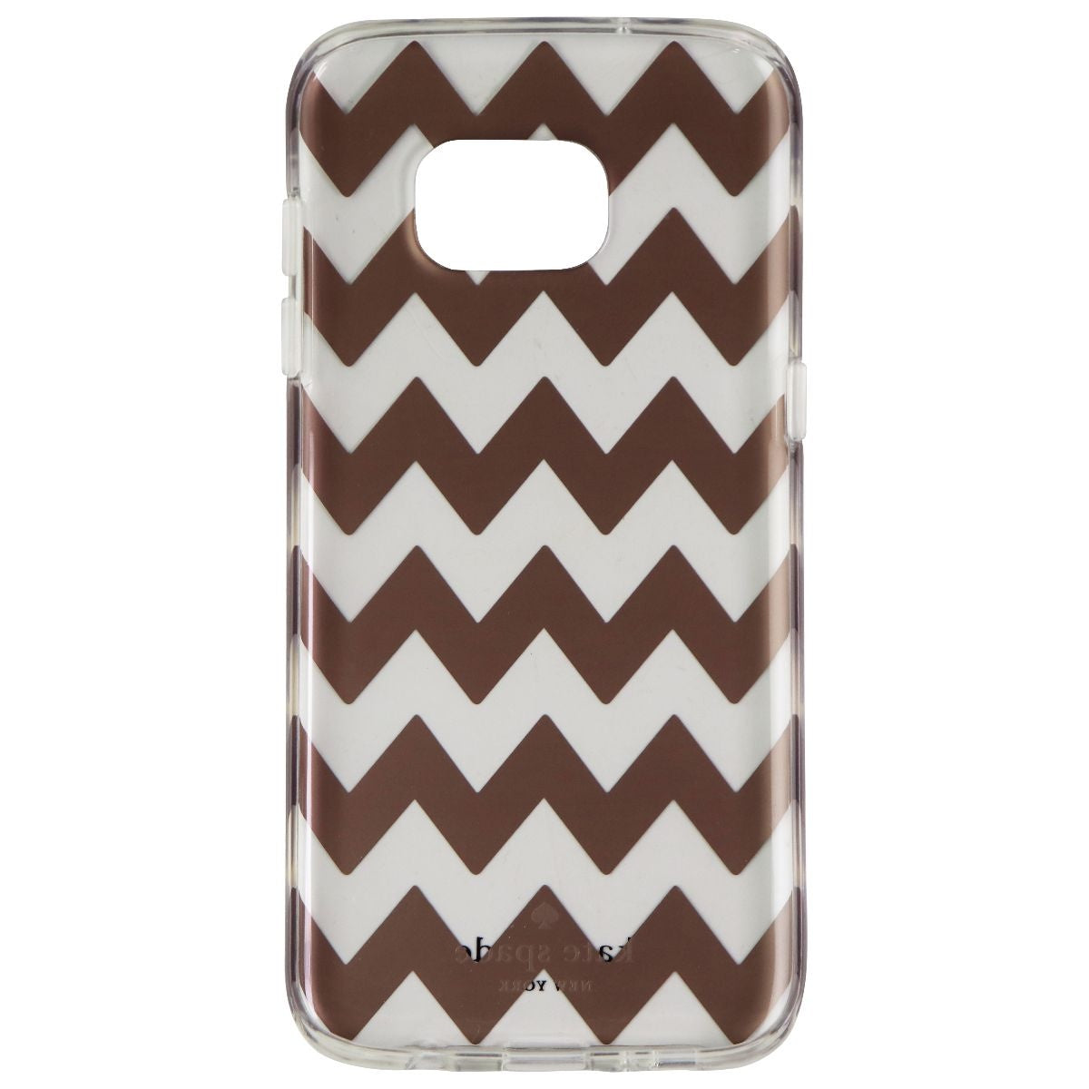 Kate Spade Hardshell Clear Case for Samsung Galaxy S7 Edge - Chevron Rose Gold Cell Phone - Cases, Covers & Skins Kate Spade    - Simple Cell Bulk Wholesale Pricing - USA Seller