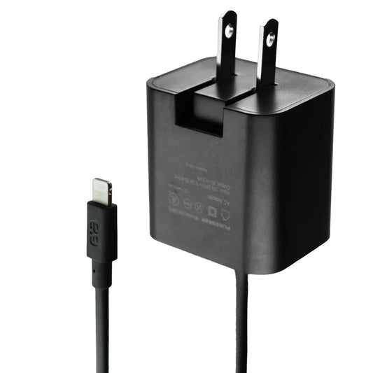 PureGear (5V/2.4A) 5-Ft 8-Pin Wired Wall Charger for iPhone/iPad - Black 08638PG Cell Phone - Chargers & Cradles PureGear - Simple Cell Bulk Wholesale Pricing - USA Seller