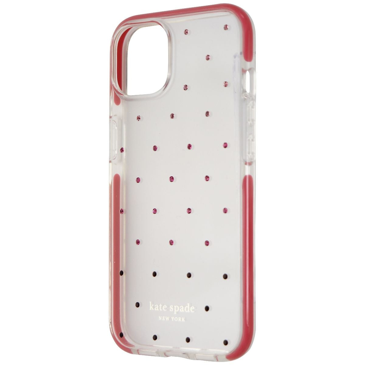 Kate Spade Hardshell Case for Apple iPhone 13 / 14 - Pin Dot Ombre Pink/Clear Cell Phone - Cases, Covers & Skins Kate Spade    - Simple Cell Bulk Wholesale Pricing - USA Seller