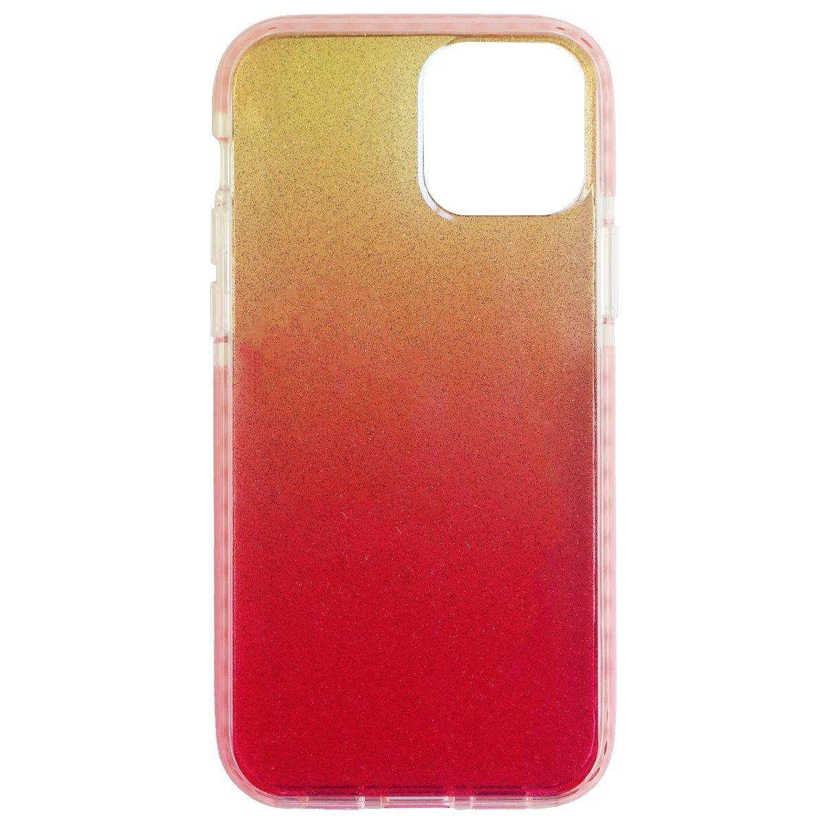 AQA Slim Case for Apple iPhone 12 and iPhone 12 Pro - Yellow/Red Glitter Cell Phone - Cases, Covers & Skins AQA    - Simple Cell Bulk Wholesale Pricing - USA Seller