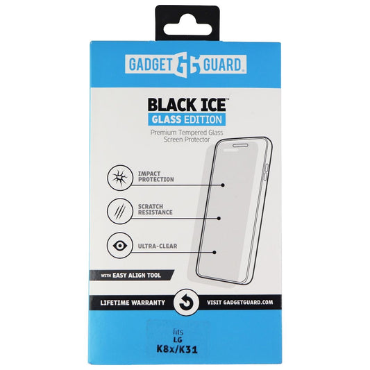 Gadget Guard Black Ice Tempered Glass for LG K8x / K31 Smartphones - Clear Cell Phone - Screen Protectors Gadget Guard    - Simple Cell Bulk Wholesale Pricing - USA Seller