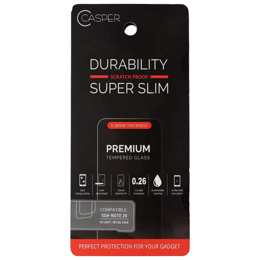 Casper Premium UV Light Tempered Glass Screen Protector for Galaxy Note20 Cell Phone - Screen Protectors Casper - Simple Cell Bulk Wholesale Pricing - USA Seller