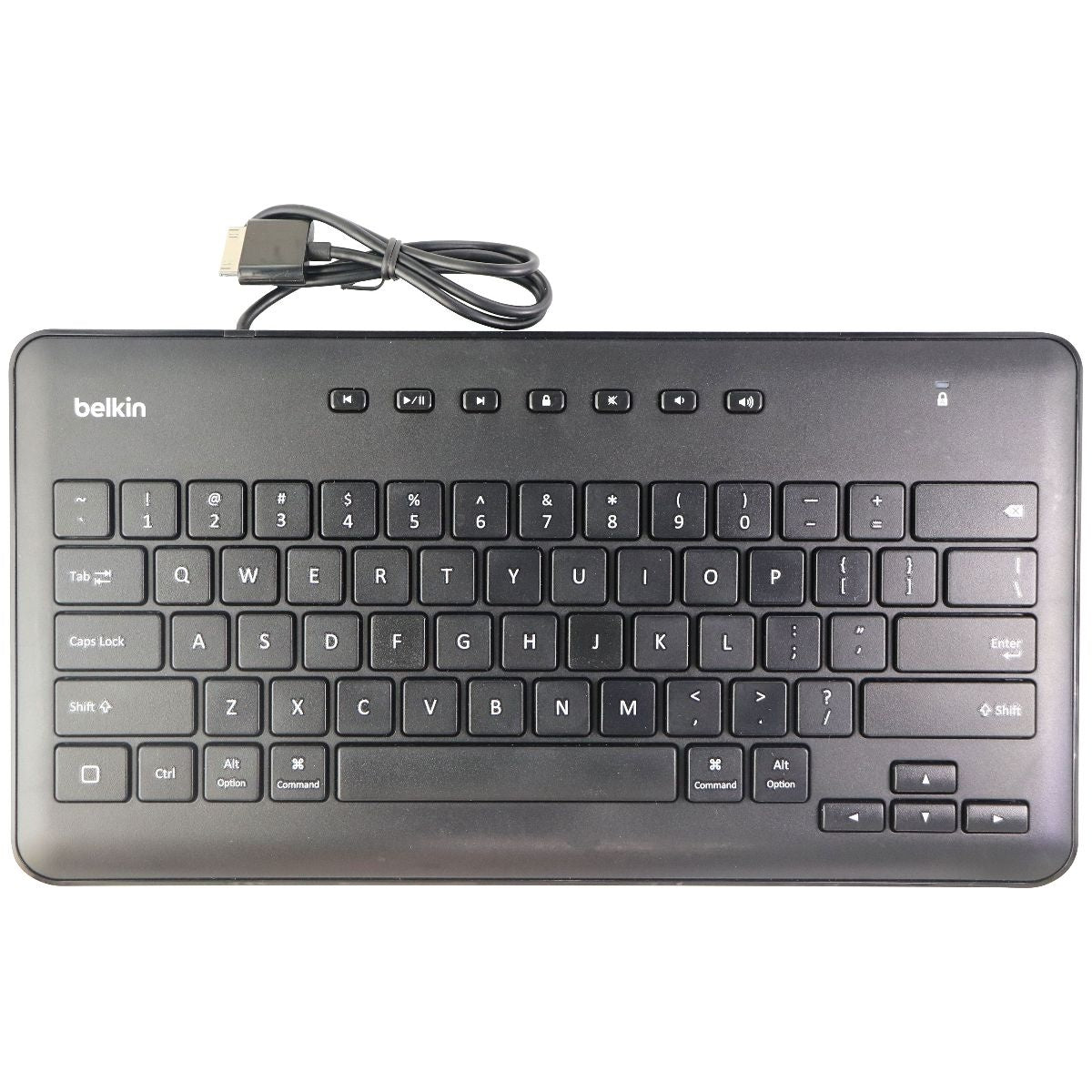 Belkin MFi Certified Secure Wired Keyboard with 30-Pin Connector for iPad 3/2/1 Keyboards/Mice - Keyboards & Keypads Belkin - Simple Cell Bulk Wholesale Pricing - USA Seller