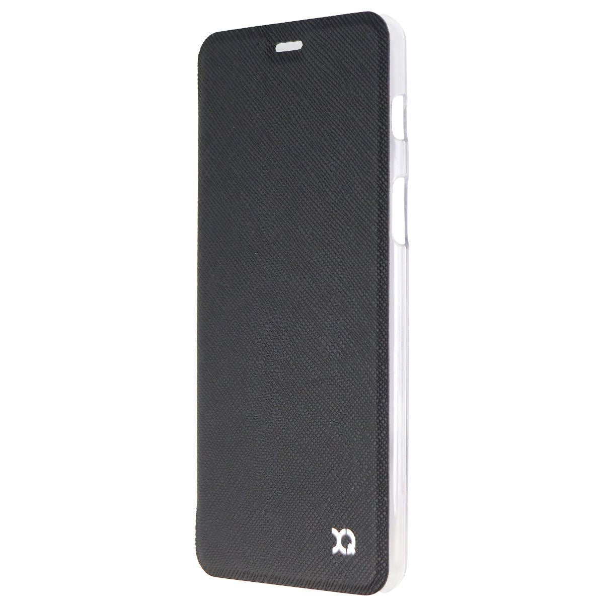 Xqisit Flap Cover Case for Samsung Galaxy A8 (2018) Smartphone - Clear & Black Cell Phone - Cases, Covers & Skins Xqisit - Simple Cell Bulk Wholesale Pricing - USA Seller