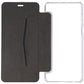 Xqisit Flap Cover Case for Samsung Galaxy A8 (2018) Smartphone - Clear & Black Cell Phone - Cases, Covers & Skins Xqisit - Simple Cell Bulk Wholesale Pricing - USA Seller