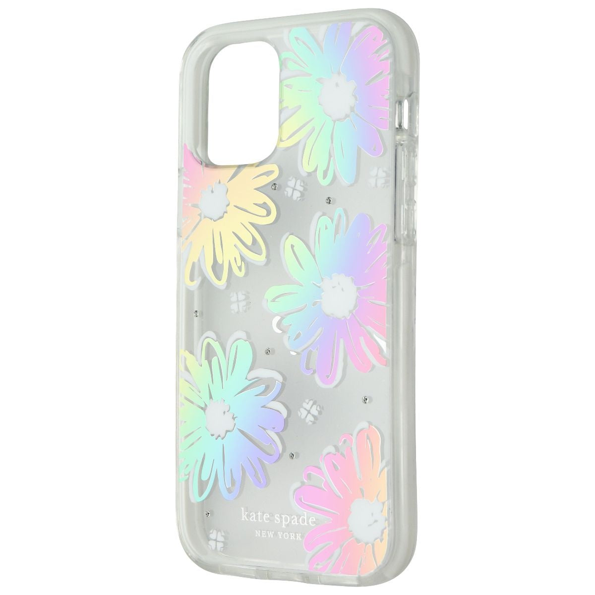 Kate Spade Defensive Hardshell Case for iPhone 12/12 Pro - Daisy Iridescent Foil Cell Phone - Cases, Covers & Skins Kate Spade - Simple Cell Bulk Wholesale Pricing - USA Seller