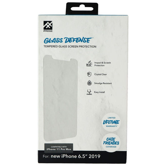 iFrogz - Glass Defense Glass Screen Protector for Apple iPhone 11 Pro Max/Xs Max Cell Phone - Screen Protectors iFrogz    - Simple Cell Bulk Wholesale Pricing - USA Seller