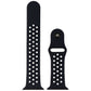 Silicone Watch Band for Apple Watch 42/44/45mm Cases - Dark Gray/Black - Large Smart Watch Accessories - Watch Bands Unbranded    - Simple Cell Bulk Wholesale Pricing - USA Seller
