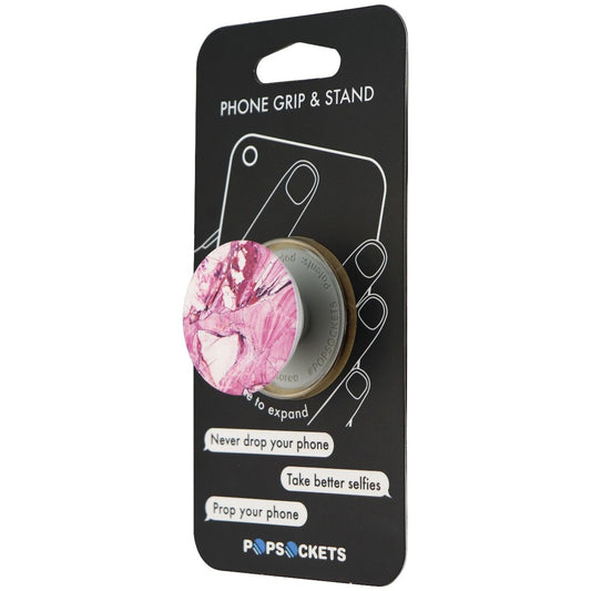 PopSockets: Collapsible Grip & Stand for Phones and Tablets - Rose Granite Cell Phone - Mounts & Holders PopSockets - Simple Cell Bulk Wholesale Pricing - USA Seller