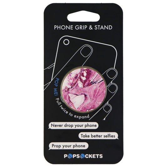 PopSockets: Collapsible Grip & Stand for Phones and Tablets - Rose Granite Cell Phone - Mounts & Holders PopSockets - Simple Cell Bulk Wholesale Pricing - USA Seller
