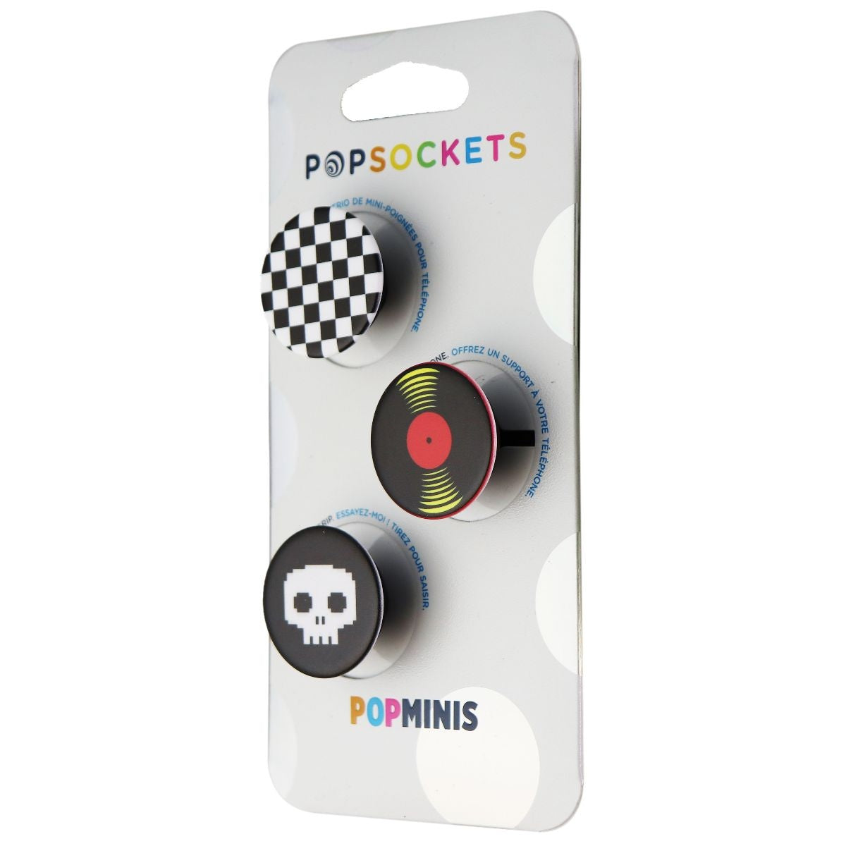 PopSockets PopMinis: Mini Grips for Phones & Tablets (3 Pack) - Punk Out Cell Phone - Mounts & Holders PopSockets - Simple Cell Bulk Wholesale Pricing - USA Seller