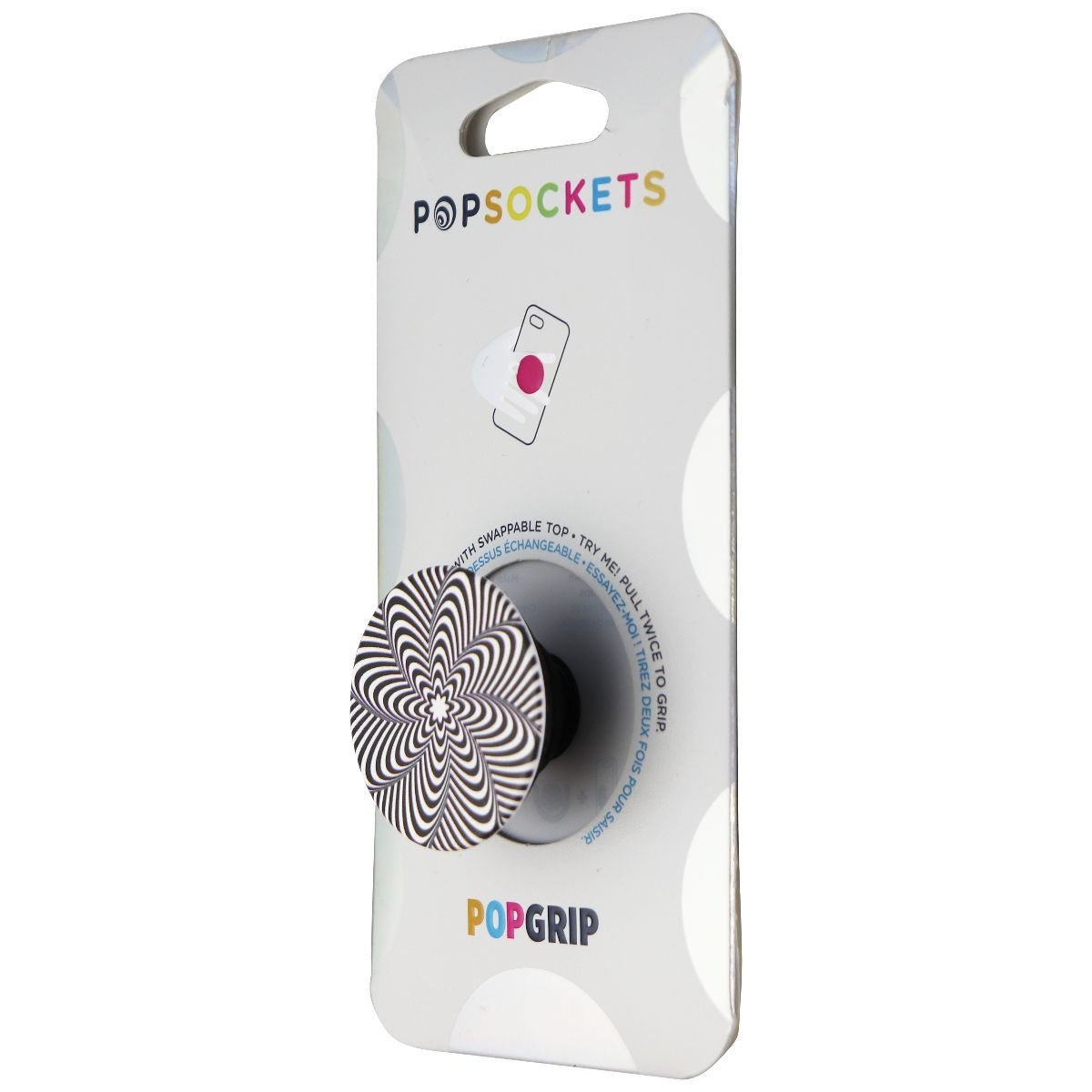 PopSockets: PopGrip Expanding Stand & Grip w/ Swappable Top - Twist Mesmer-Eyes Cell Phone - Mounts & Holders PopSockets - Simple Cell Bulk Wholesale Pricing - USA Seller