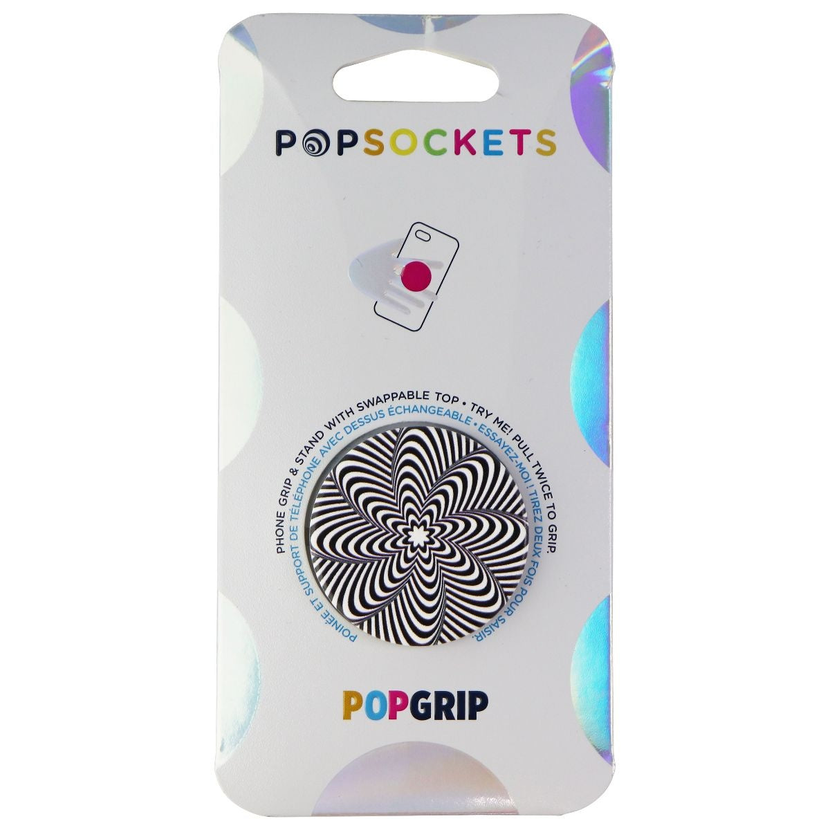 PopSockets: PopGrip Expanding Stand & Grip w/ Swappable Top - Twist Mesmer-Eyes Cell Phone - Mounts & Holders PopSockets - Simple Cell Bulk Wholesale Pricing - USA Seller