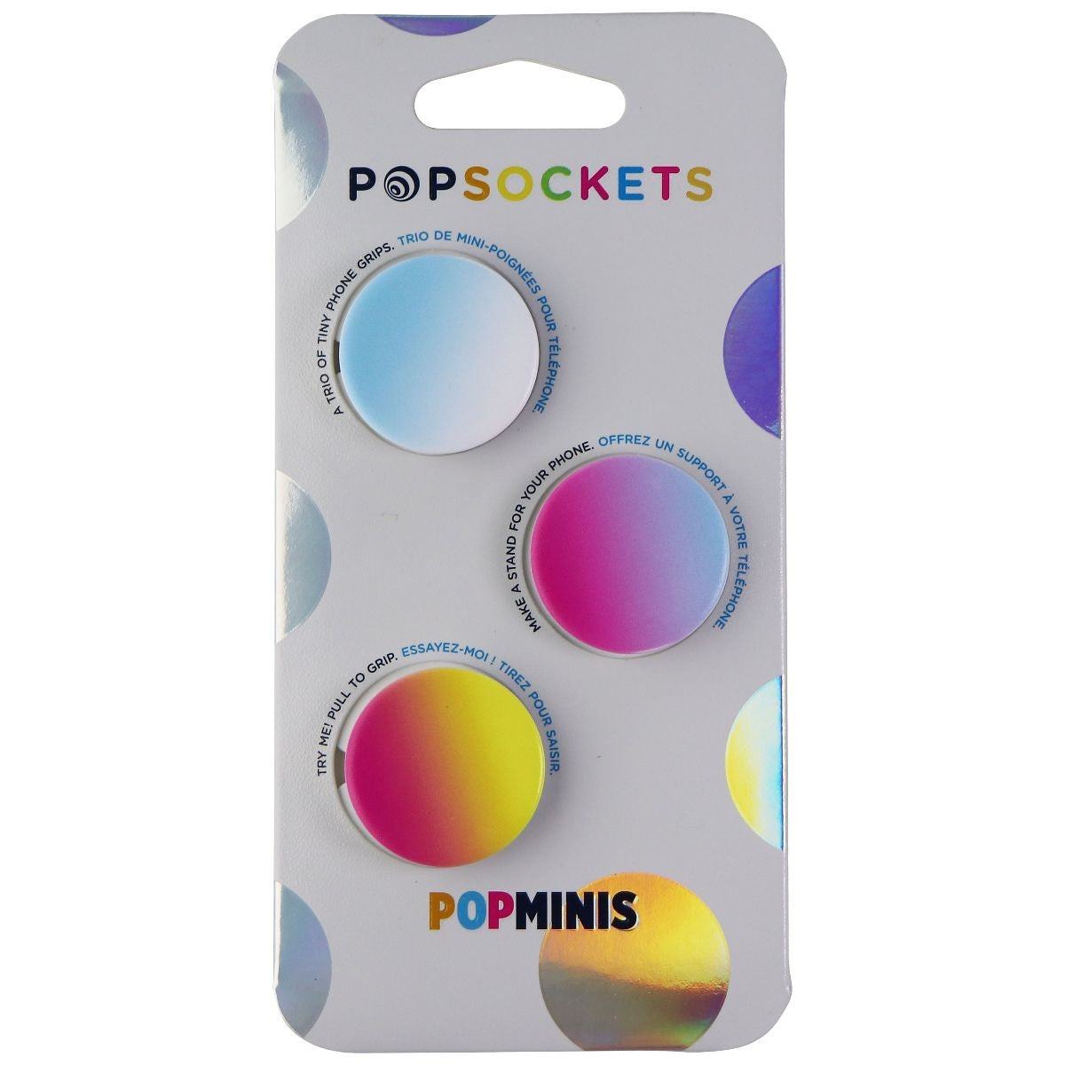 PopSockets PopMinis: Mini Grips for Phones & Tablets (3 Pack) - Sunset Rainbow Cell Phone - Mounts & Holders PopSockets - Simple Cell Bulk Wholesale Pricing - USA Seller