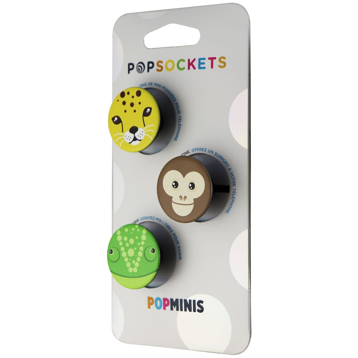 PopSockets PopMinis: Mini Grips for Phones & Tablets (3 Pack) - Wild Side Cell Phone - Mounts & Holders PopSockets - Simple Cell Bulk Wholesale Pricing - USA Seller