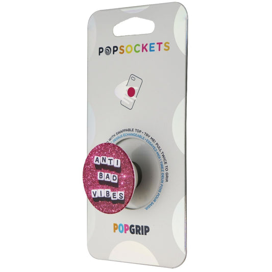 PopSockets: PopGrip with Swappable Top for Phones & Tablets - Anti-Bad Vibes Cell Phone - Mounts & Holders PopSockets    - Simple Cell Bulk Wholesale Pricing - USA Seller