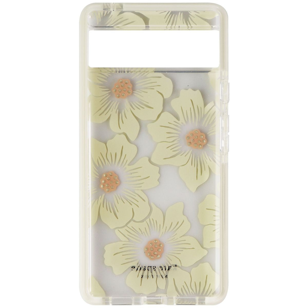 Kate Spade Defensive Hardshell Case for Pixel 6 - Hollyhock Floral Clear Cell Phone - Cases, Covers & Skins Kate Spade - Simple Cell Bulk Wholesale Pricing - USA Seller