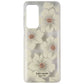 Kate Spade Case for Motorola Edge 5G UW (2021) - Hollyhock Floral Clear/Cream Cell Phone - Cases, Covers & Skins Kate Spade - Simple Cell Bulk Wholesale Pricing - USA Seller