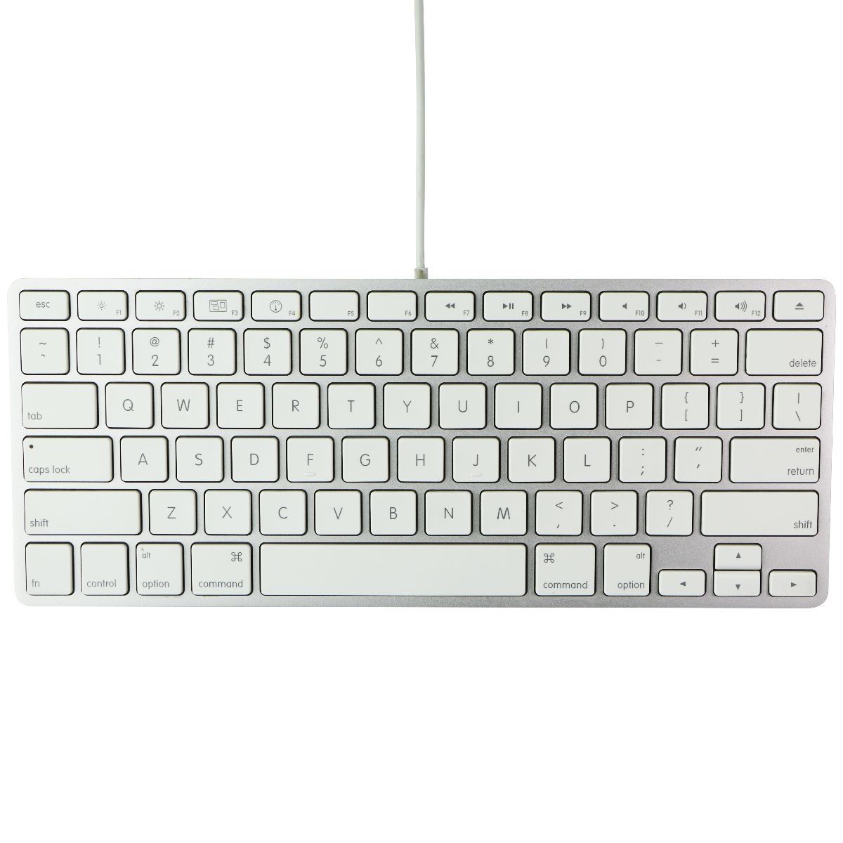 Apple Wired USB 78-Key Keyboard for Mac OS - Silver/White (A1242/MB869LL/A) Keyboards/Mice - Keyboards & Keypads Apple    - Simple Cell Bulk Wholesale Pricing - USA Seller