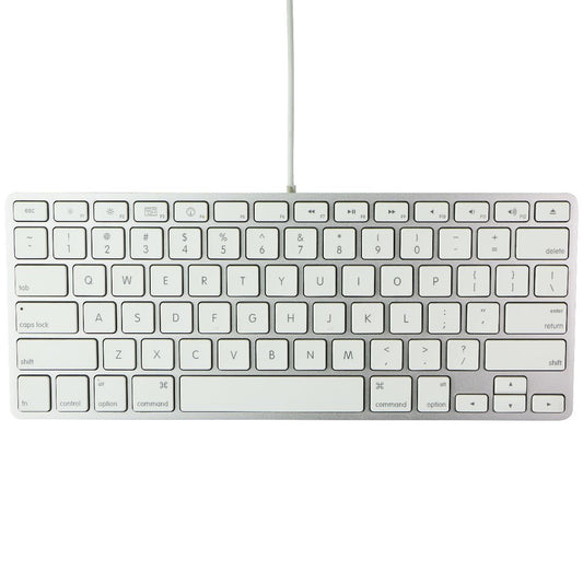 Apple Wired USB 78-Key Keyboard for Mac OS - Silver/White (A1242/MB869LL/A) Keyboards/Mice - Keyboards & Keypads Apple - Simple Cell Bulk Wholesale Pricing - USA Seller