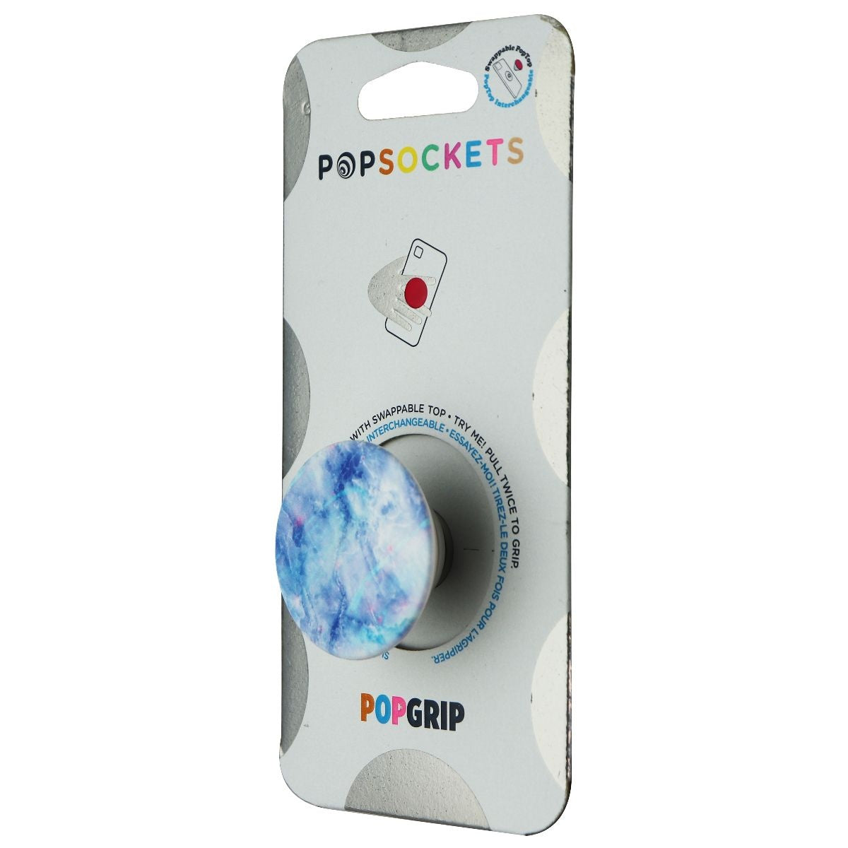 PopSockets PopGrip Stand & Grip with Swappable Top - Stone Cool Cell Phone - Mounts & Holders PopSockets    - Simple Cell Bulk Wholesale Pricing - USA Seller