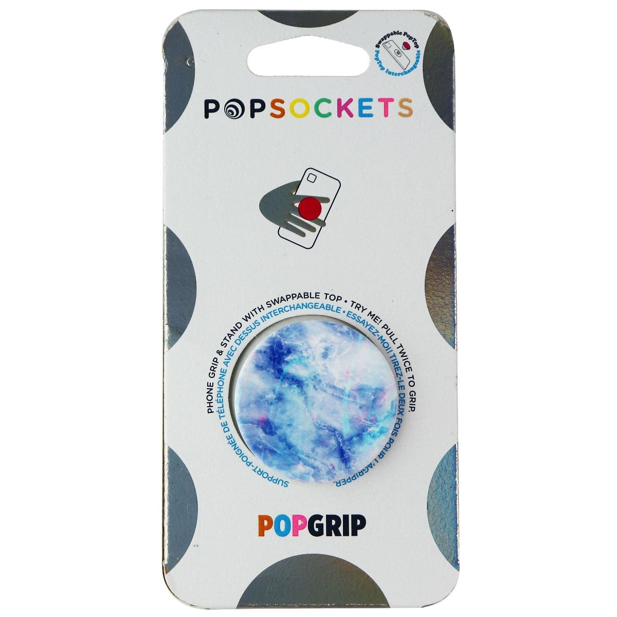 PopSockets PopGrip Stand & Grip with Swappable Top - Stone Cool Cell Phone - Mounts & Holders PopSockets    - Simple Cell Bulk Wholesale Pricing - USA Seller