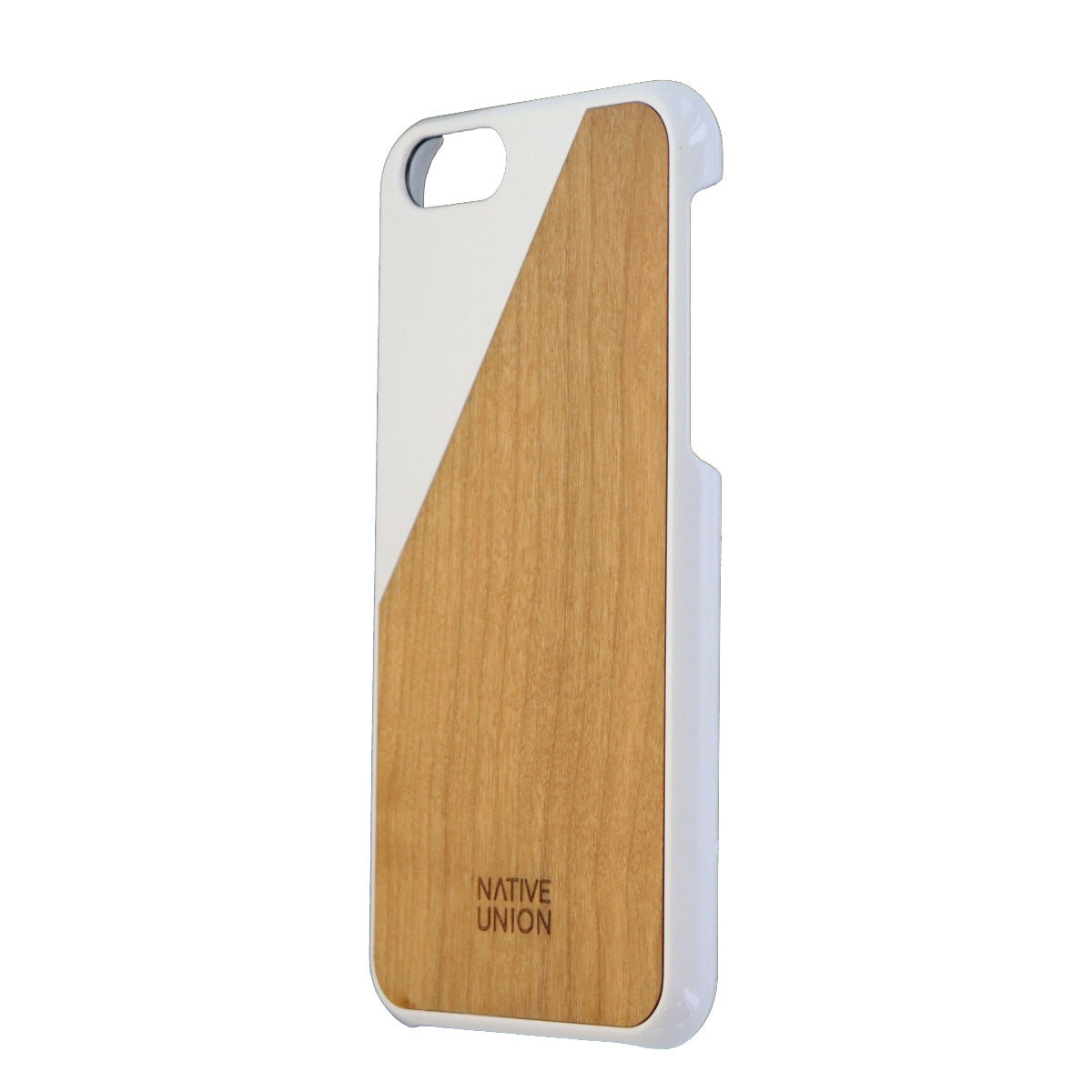 Native Union CLIC Wooden Series Hard Case for iPhone 6s 6 - White/Light Brown Cell Phone - Cases, Covers & Skins Native Union - Simple Cell Bulk Wholesale Pricing - USA Seller