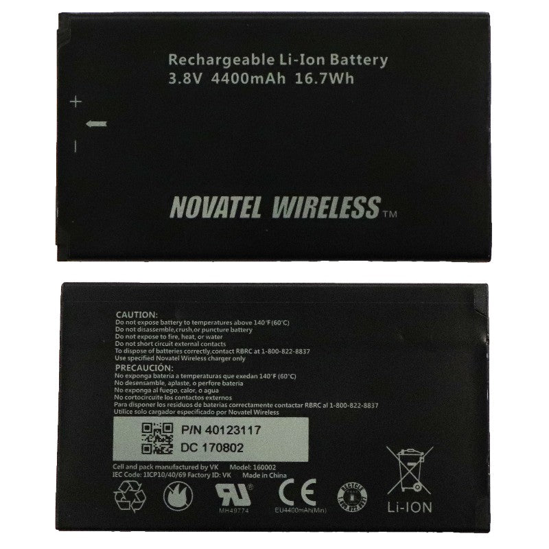 Novatel Wireless (4400mAh) Battery (160002/40123117) MiFi Verizon Jetpack 7730L Cell Phone - Batteries Novatel Wireless - Simple Cell Bulk Wholesale Pricing - USA Seller