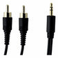 Onn 6Ft Universal 3.5mm Aux to AV Connection Cable - Black Computer/Network - Audio Cables & Adapters ONN - Simple Cell Bulk Wholesale Pricing - USA Seller