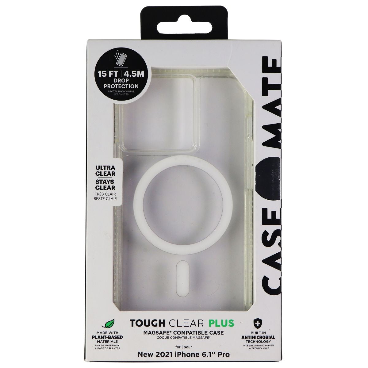 Case-Mate Tough Clear Plus Case for Magsafe for Apple iPhone 13 Pro Clear Cell Phone - Cases, Covers & Skins Case-Mate - Simple Cell Bulk Wholesale Pricing - USA Seller