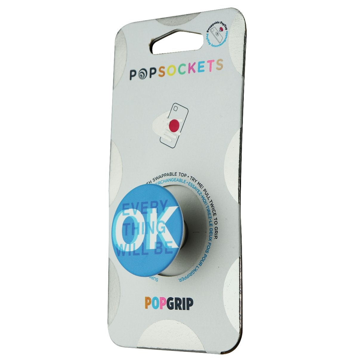 PopSockets Phone Grip with Expanding Kickstand - Everything's OK Cell Phone - Mounts & Holders PopSockets - Simple Cell Bulk Wholesale Pricing - USA Seller