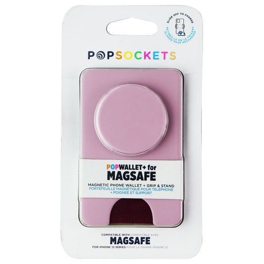 PopSockets PopWallet+ Magnetic Grip for MagSafe Compatible Devices - Blush Pink Cell Phone - Mounts & Holders PopSockets - Simple Cell Bulk Wholesale Pricing - USA Seller