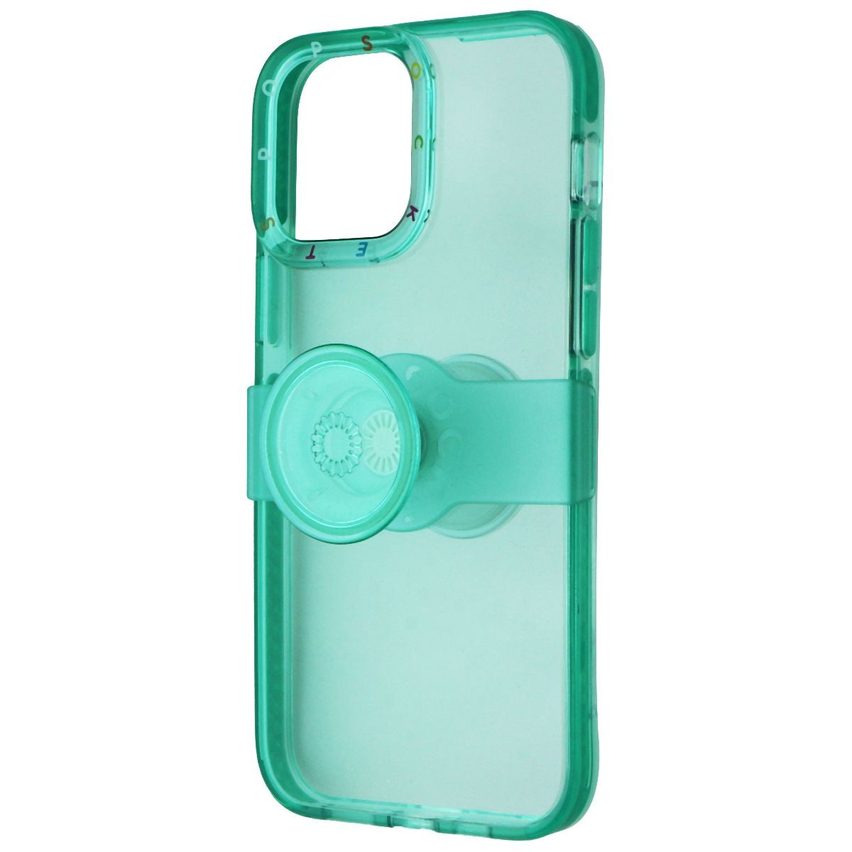 PopSockets Pop Case with Grip & Slide for iPhone 13 Pro Max - Clear Spearmint Cell Phone - Cases, Covers & Skins PopSockets - Simple Cell Bulk Wholesale Pricing - USA Seller