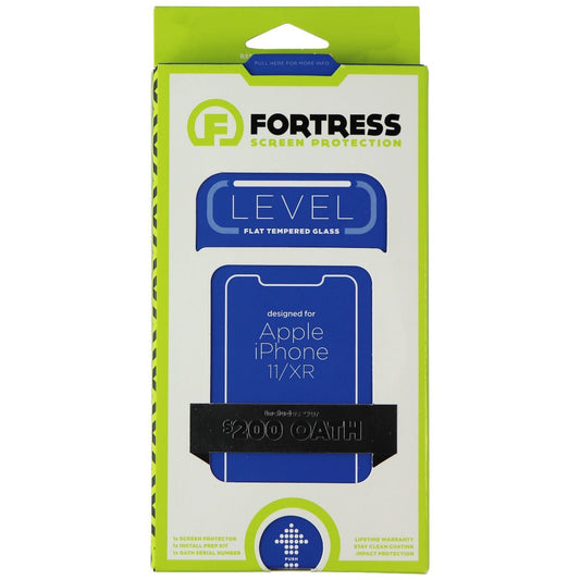 Fortress LEVEL Flat Screen Protector with Fortress Focus for Apple iPhone 11/XR Cell Phone - Screen Protectors Fortress - Simple Cell Bulk Wholesale Pricing - USA Seller