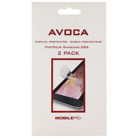 Avoca MobilePro Display Protector 2 Pack for Samsung Galaxy S6 - Clear Cell Phone - Screen Protectors Avoca    - Simple Cell Bulk Wholesale Pricing - USA Seller