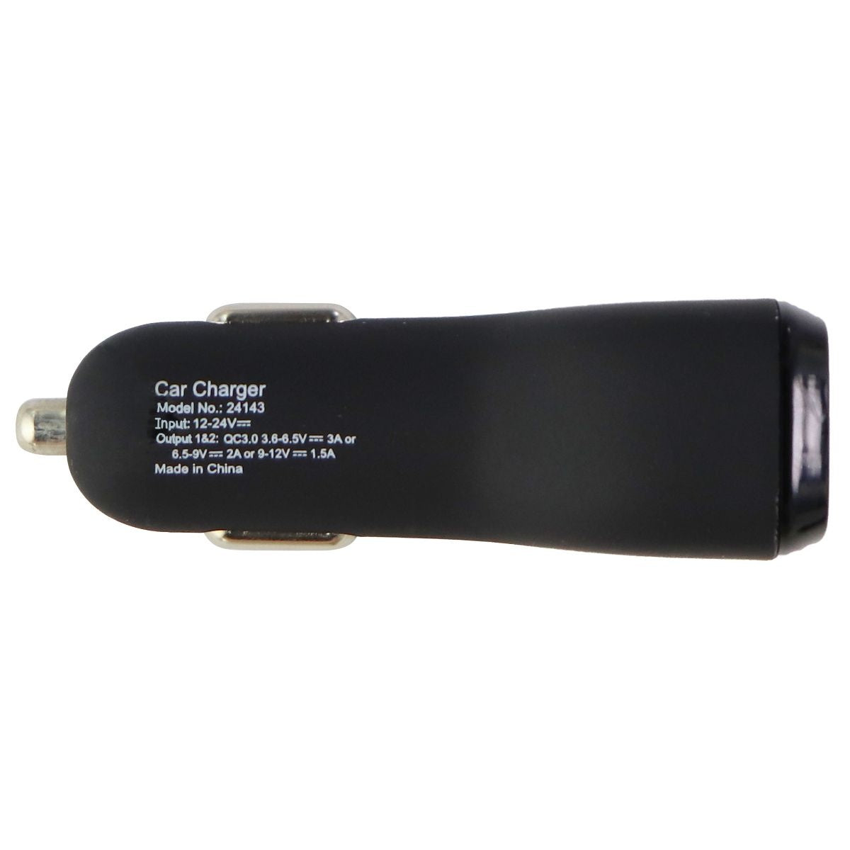 mWorks! mPOWER! QC 3.0 Dual Port USB Universal Car Charger - Black Cell Phone - Chargers & Cradles mWorks! - Simple Cell Bulk Wholesale Pricing - USA Seller