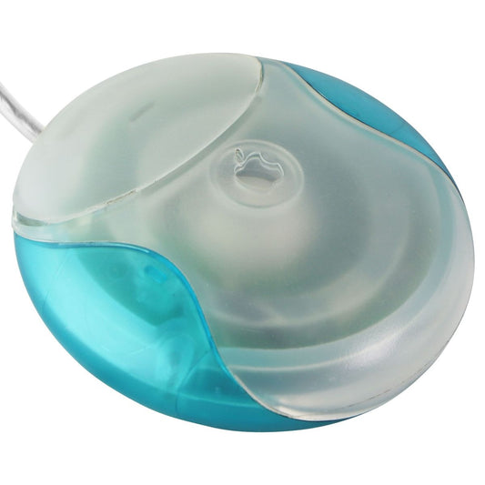 Apple Original M4848 Vintage Blue/Teal iMac Hockey Puck USB Wired Mouse Keyboards/Mice - Mice, Trackballs & Touchpads Apple - Simple Cell Bulk Wholesale Pricing - USA Seller