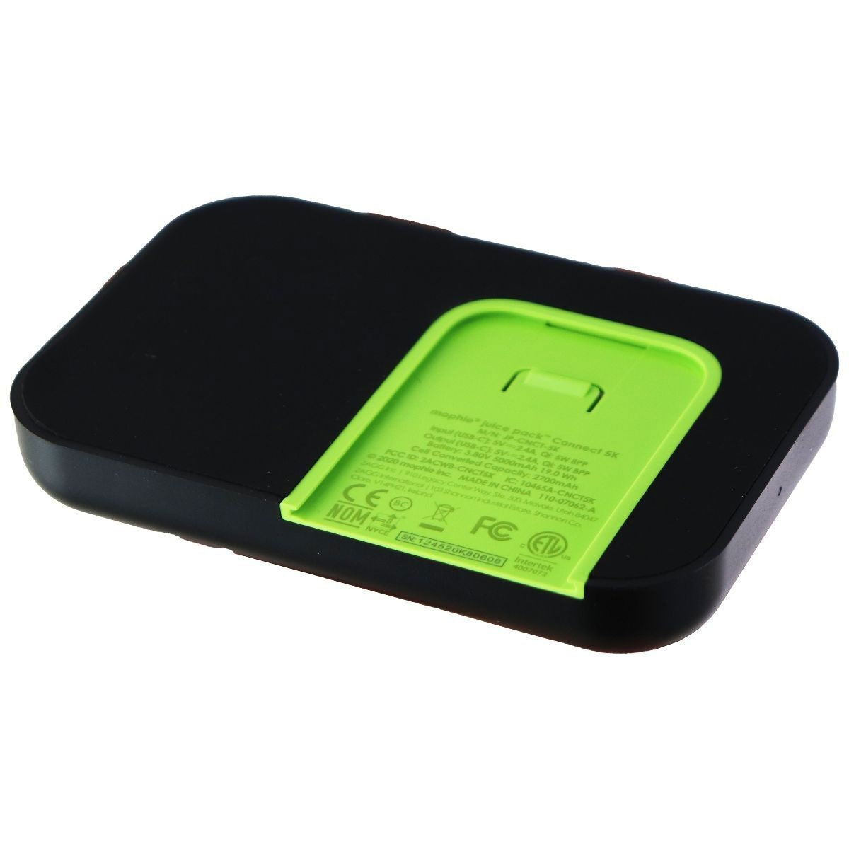 Mophie Juice Pack Connect 5,000mAh Battery Attachment for Qi Phones - Black Cell Phone - Chargers & Cradles Mophie - Simple Cell Bulk Wholesale Pricing - USA Seller