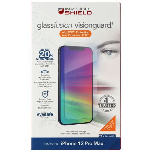 ZAGG (GlassFusion VisionGuard+) for Apple iPhone 12 Pro Max - Case Friendly Cell Phone - Screen Protectors Zagg    - Simple Cell Bulk Wholesale Pricing - USA Seller