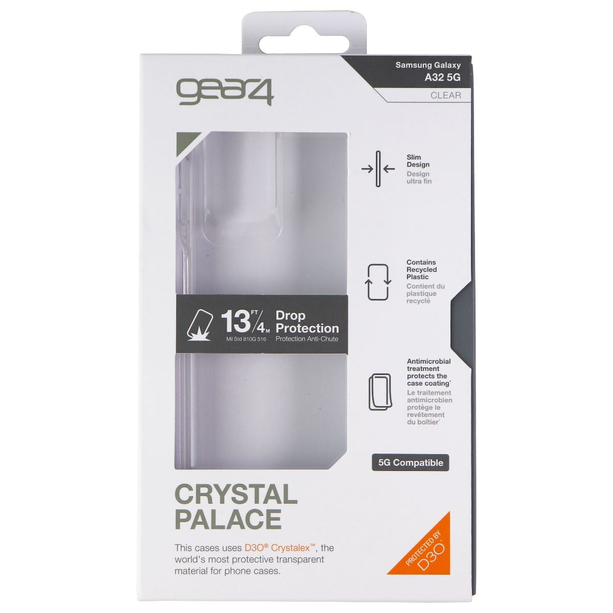 ZAGG Crystal Palace Case for Samsung Galaxy A32 5G - Clear Cell Phone - Cases, Covers & Skins Zagg    - Simple Cell Bulk Wholesale Pricing - USA Seller