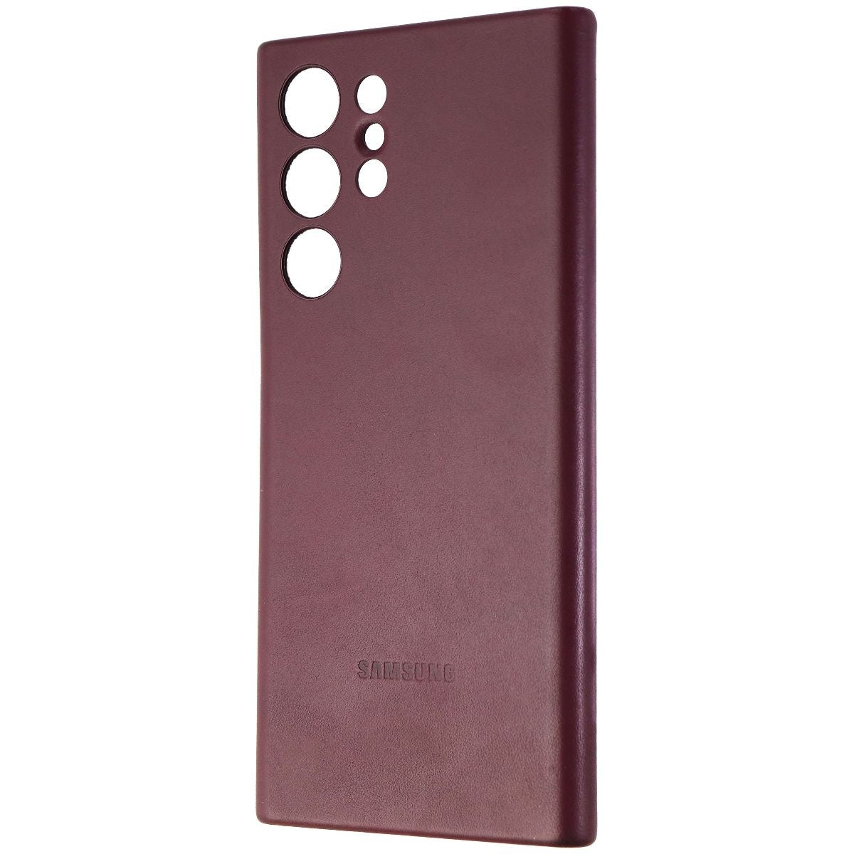 Samsung Leather Cover Phone Case for Galaxy S22 Ultra - Brown Cell Phone - Cases, Covers & Skins Samsung - Simple Cell Bulk Wholesale Pricing - USA Seller