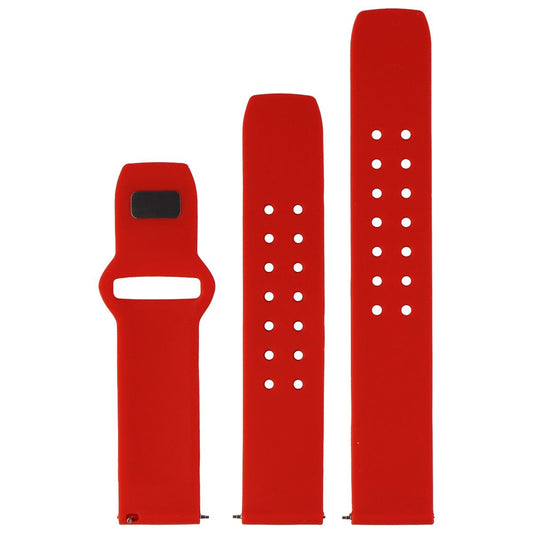 Affinity Bands (22mm) Watch Band for Smartwatches & More - Red Silicone Smart Watch Accessories - Watch Bands Affinity    - Simple Cell Bulk Wholesale Pricing - USA Seller