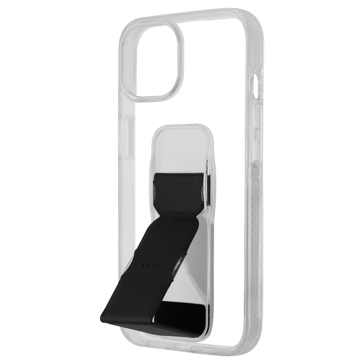 CLCKR Stand & Grip Series Hard Case for Apple iPhone 14 - Clear/Black Cell Phone - Cases, Covers & Skins Clckr - Simple Cell Bulk Wholesale Pricing - USA Seller